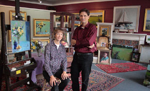 Hillary Osborn & Doug Rugh at the Osborn & Rugh Gallery.